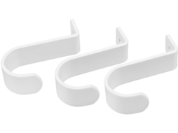 Conjunto De 3 Peças De Acessórios Para Varão De Cortina, Suportes De Parede Telescópicos Ajustáveis Para Quartos E Salas De Estar.