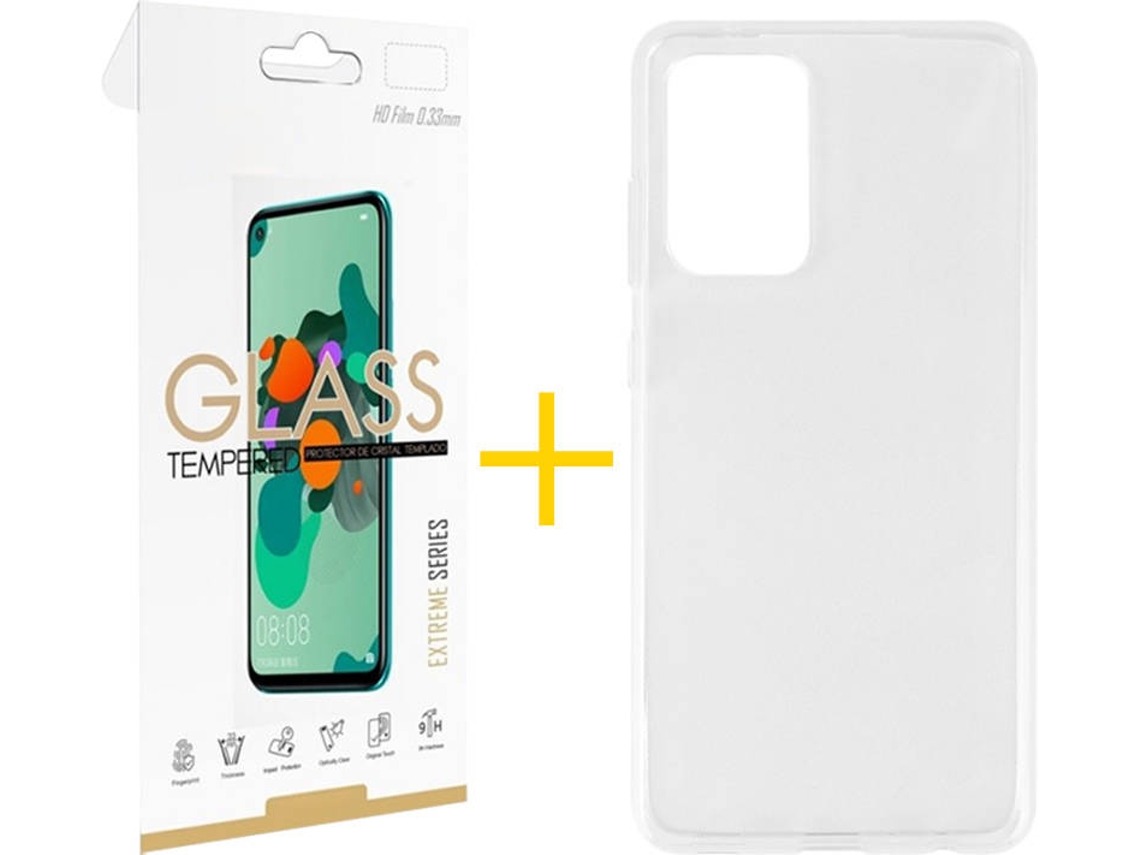 Kit Capa e Película Samsung Galaxy A52s SKYHE Liso (Transparente)