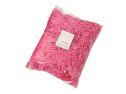 Preenchimento Raffia Papel Recortado Cor Rosa 30g