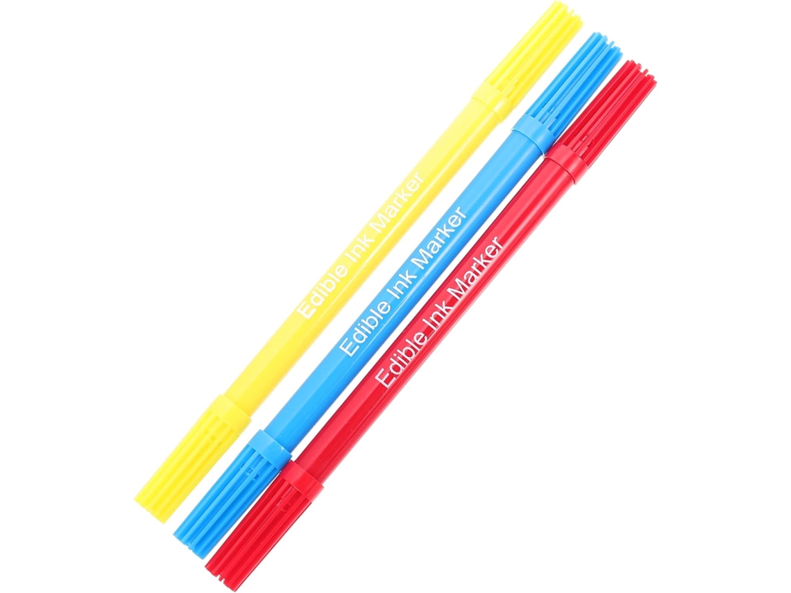 Conjunto De 3 Canetas Marcadoras Comestíveis Para Cozinhar, Tinta E
