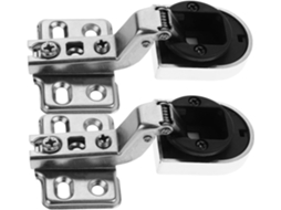 2 Dobradiças De Amortecimento Para Portas Armários Vidro,