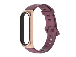 Pulseira De Silicone Com Furo Plano Mijobs Para Xiaomi Mi Band 6/5/4/3, Estilo: Cs Case