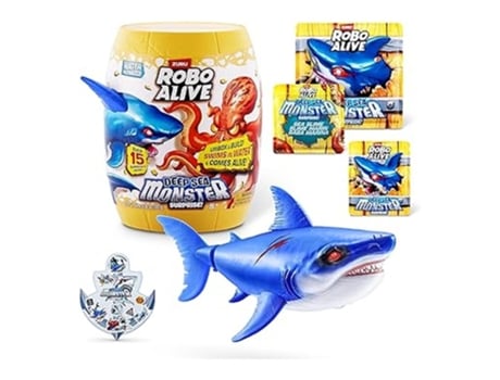 Robo Alive Deep Sea Monster Surprise Zuru Shark Eletrônico Caja Sorpresa 71155 Ti Jugatoysp25