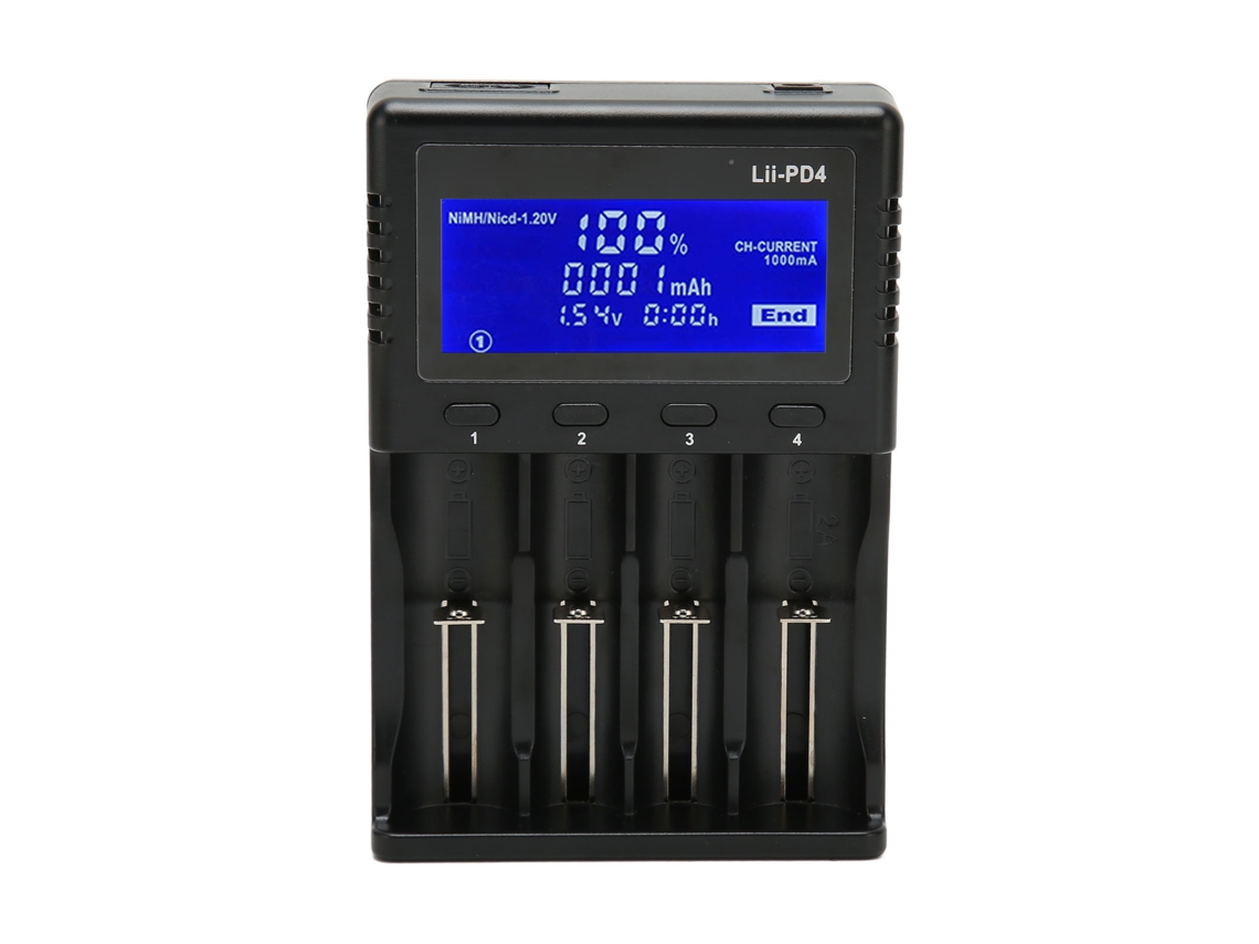 Carregador Inteligente LAXISCREED 4 Slots Lcd