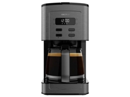 Máquina de Café de Filtro Digital para 12 Chávenas com Acabamentos em Aço Inoxidável e Intensificador de Aroma CECOTEC