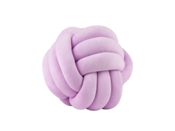 2026-almofada De Pelota Nudo Suave 9.8x9.8 Polegadas Roxa Decoração De Casa Almofada De Pelúcia Feita À Mão