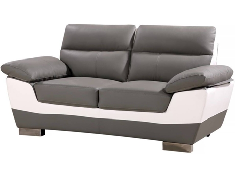 Sofá HABITAT ET JARDIN Dallas 2 Lugares  Cinzento (169x88x90 cm - PVC)