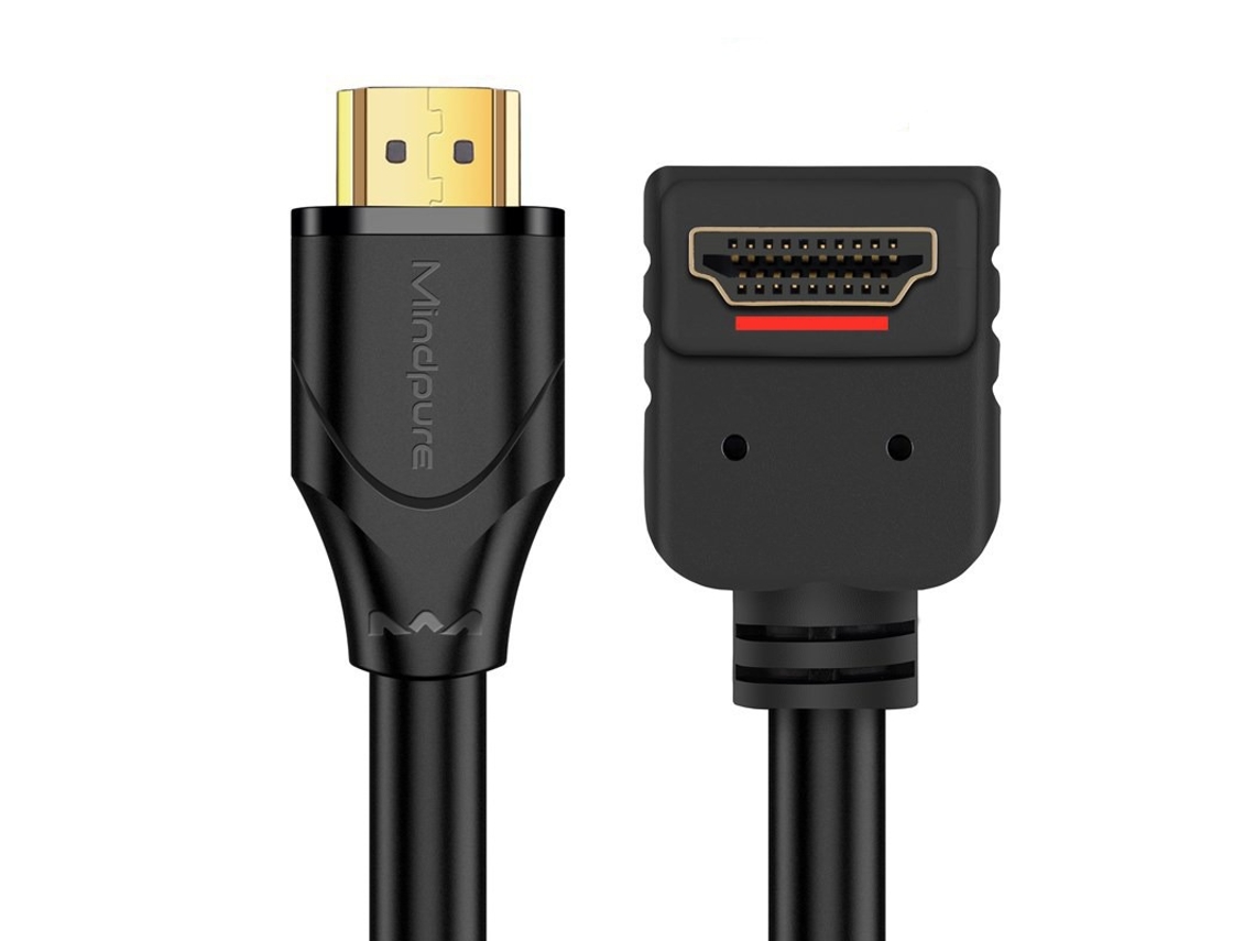 Cabo HDMI com Ângulo de 90° AQUAFORGE, Compatível com PS4, PC, TV Box