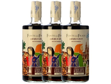 Licor PAZO VALDOMIÑO Pazo Valdomiño Fonte Do Frade Licor De Café Orujo De Galicia (0.7 L - 3 unidades)