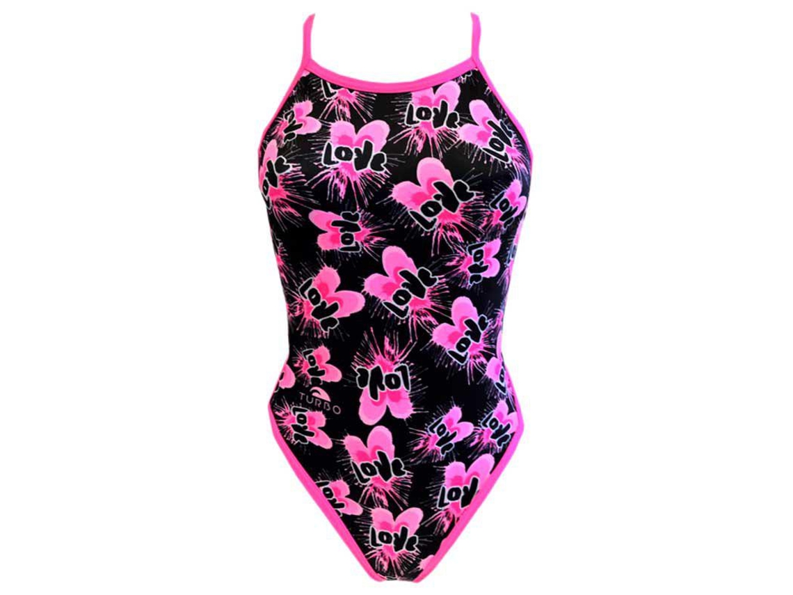 Fato de banho para Mulher TURBO Double Heart Revolution Multicor para Natação (L)