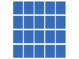 Porta Tubos De Espuma Rectangular Flotante 18 Huecos Para Tubos De Centrifugación 0.2-10ml Azul Oscuro 20 Unidades