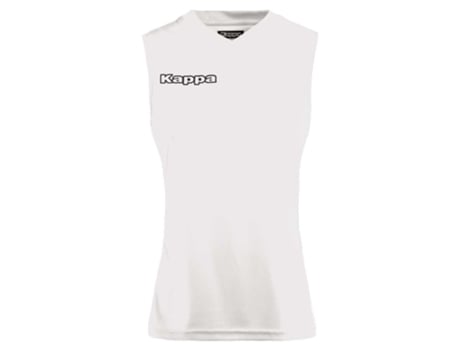 T-shirt para Mulher KAPPA Amila Branco para Futebol (XL)