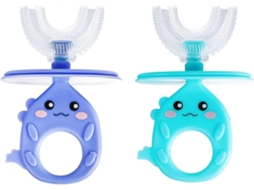 Escova de Dentes Infantil, em Formato U para Crianças, Infantil com Limpeza Oral 3 60°, Toda a Bo GOKOCO
