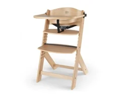 Cadeira de Papa 2 em 1 Kinderkraft ENOCK em madeira com assento regulável e apoio para os pés ajustável Madeira
