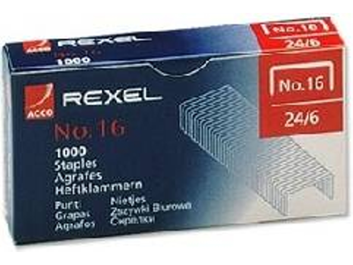 Agrafos REXEL N.º 24/6 (1000 un)