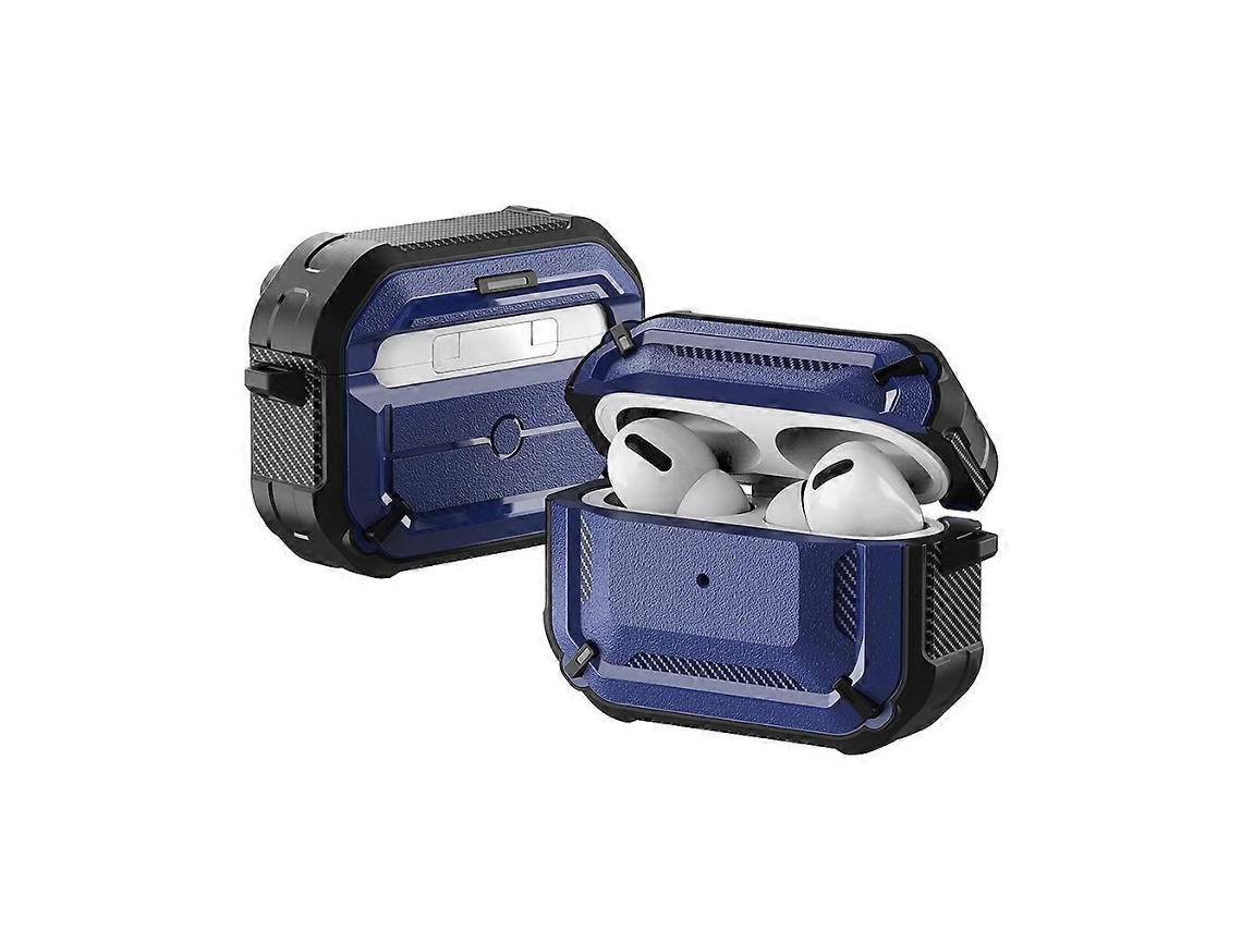 Capa protetora de silicone resistente a impactos com almofada quadrada em formato de diamante para fones de ouvido sem fio AirPods Pro GIECY