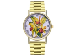 Relógio de Pulso Feminino Casual Clássico com Pulseira de Aço e Movimento de Quartzo