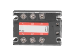 RELÉ DE Estado Sólido YURU Trifásico 10A com Indicador LED 480V Ca Flame Retardante