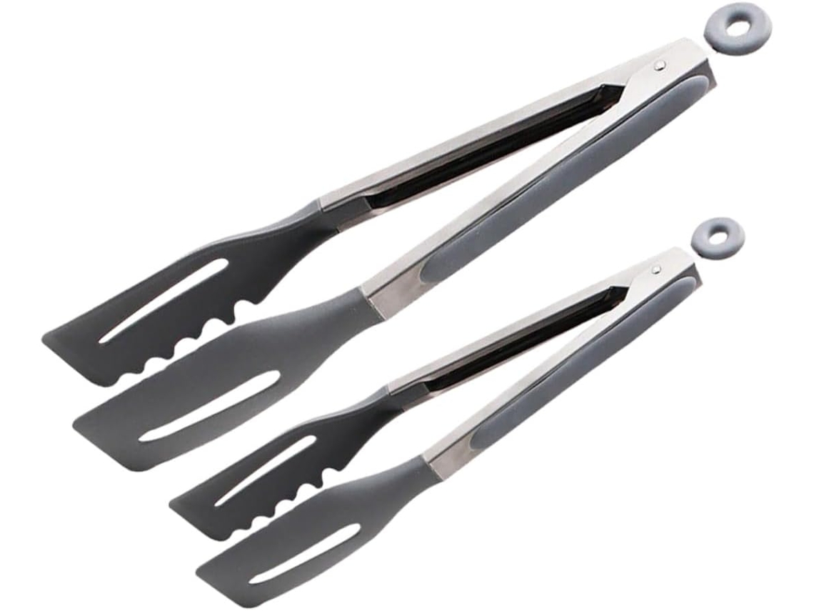 Pinças De Silicone Para Churrasco Hemobllo, Conjunto De 2 Peças, Ideais Para Grelhar E Servir Em Buffets Fáceis De