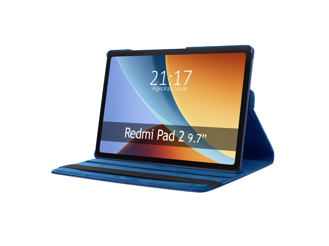 Capa Tumundosmartphone Giratória 360° Para Xiaomi Redmi Pad 2 9.7 Azul