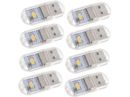 Conjunto Angooily Com 8 Luminárias Noturnas Portáteis De Led Conexão