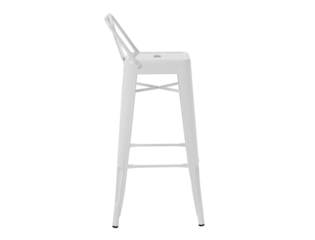 SKLUM - Banco Alto  Lix (Branco - Aço - 95 x 43 x 42 cm) Banco Alto  Lix (Branco - Aço - 95 x 43 x 42 cm)