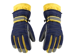 Luvas Quentes De Inverno Para Clima Frio Luvas De Esqui Luvas De Neve Snowboard Azul Aquaforge