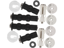 Conjunto De Dobradiças De Substituição Para Assento Sanitário Em Abs E Metal Com Mecanismo De Fixação Seguro.