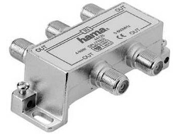 Adaptador de gênero HAMA CATV Splitter, 4 Way