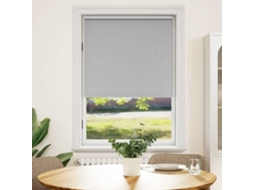 Vidaxl Cortina De Rolo Blackout, 104,4 X 175 Cm, Largura Do Tecido 100 Cm, Cinza