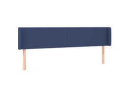 Headboard, Headboards Vidaxl Azul Tecido (183 X 16 X 78/88 Cm)