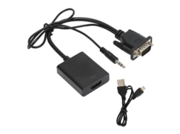 Aetheria conversor Vga para Interface Multimídia de Alta Definição com Áudio 1080p Adaptador de Conversão de Sinal