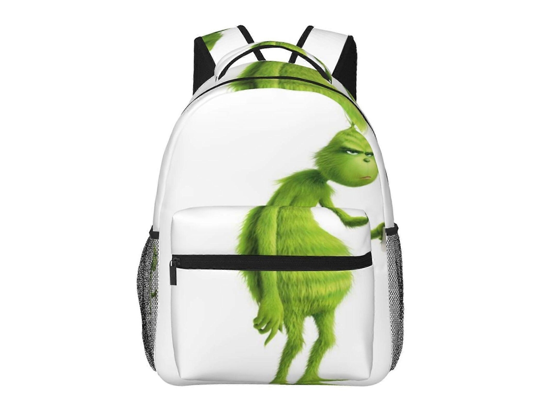 Mochila Grinch E123 Para Escola E Trabalho, Leve E À Prova Dágua, Mochila Estilosa Para Estudantes E Adultos N123 Olysi Shop