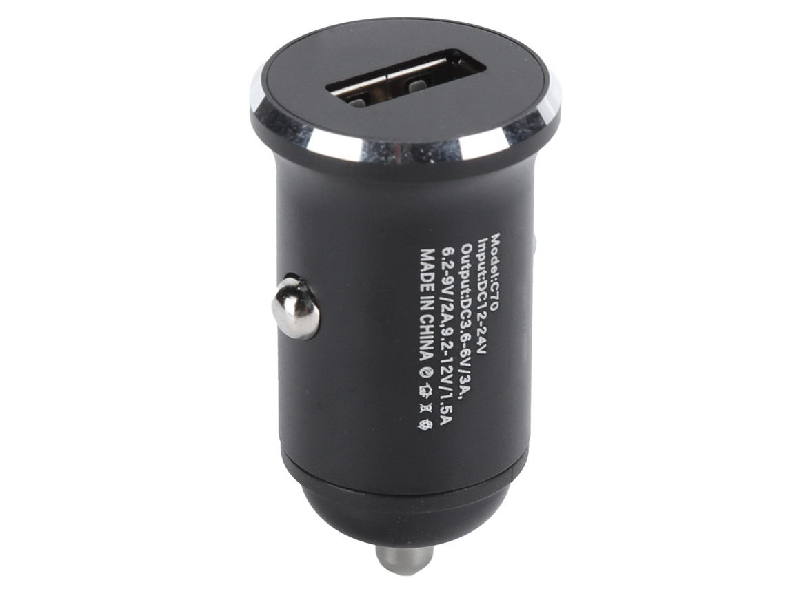 Carregador de Carro Qc3.0 EOOCOO, portátil, 18W