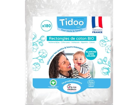 Algodão Em Rectângulos 180 Uds Tidoo