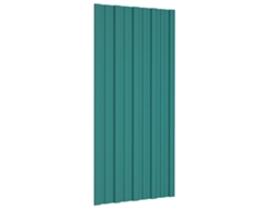 Vidaxl Painel De Telhado 12 Unid. Verde 100 X 45 Cm Aço Galvanizado