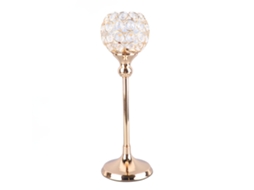 Laxiscreed Castiçal De Cristal Ouro Para Casamentos E Decoração De Casa