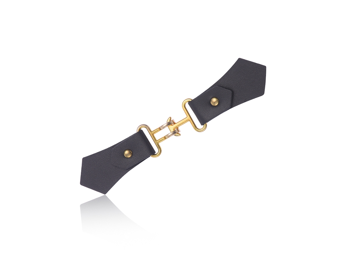 Cachecol De Couro Pu Vintage Clamp Design Simples Prende Cachecol