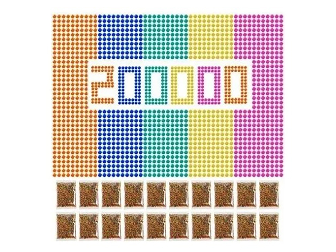 Ats 200000 Pérolas de Água Doce e Coloridas 7 8mm para Brinquedos Infantis