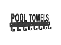 Toalheiro de piscina Slowmoose com ganchos para toalhas de montagem externa