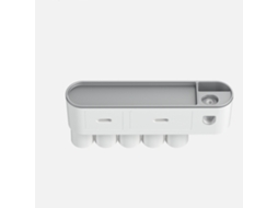 Suporte de Escova de Dentes com Copo e Dispenser Magnético Abs