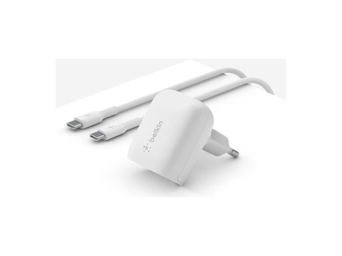 Adaptador de Energia BELKIN BELKIN Boost Charge Adaptador de Energia 20 Watt 3 a Carga Rápida Power Delivery 3.1 24 Pinos Eua
