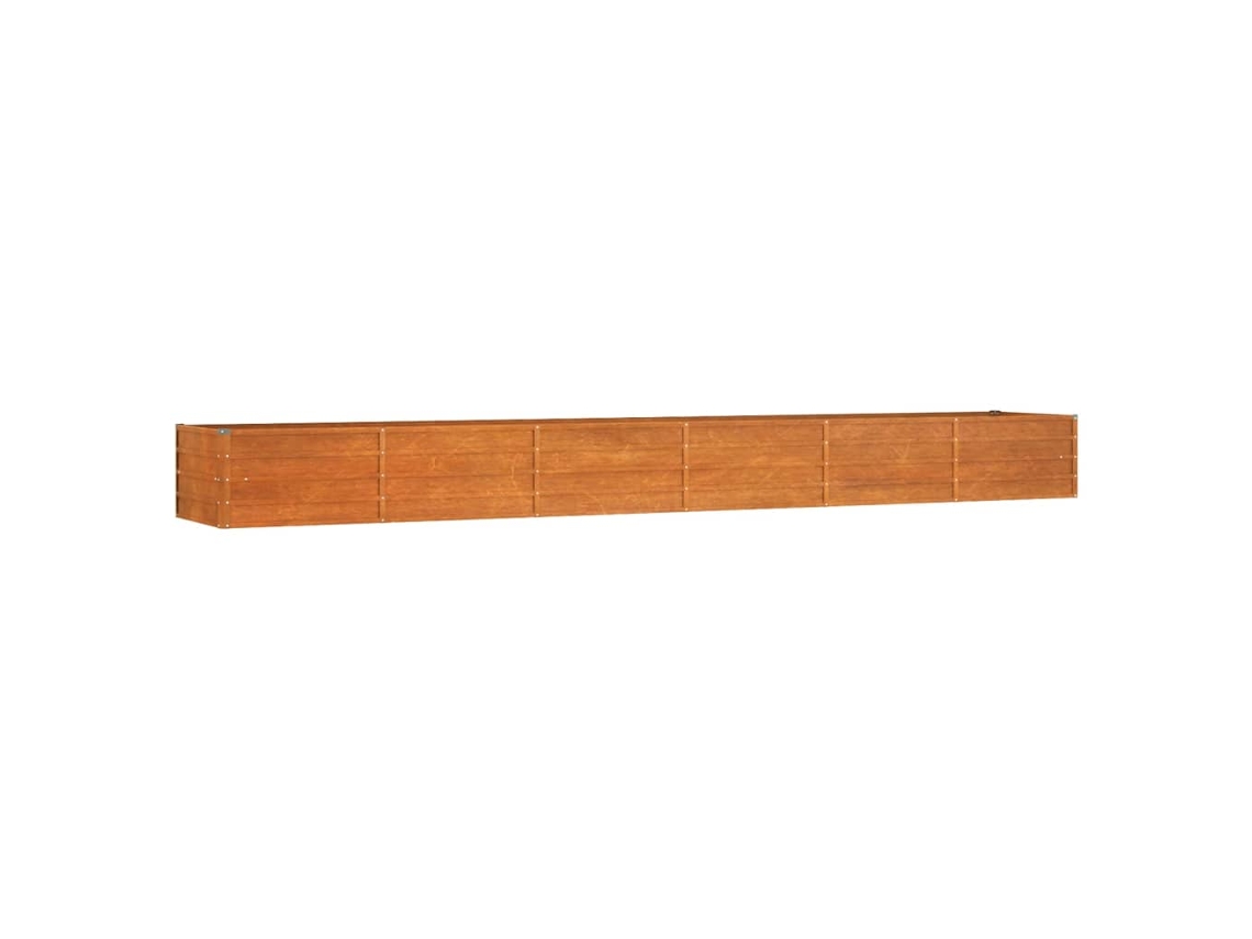 Garden Raised Bed, Garden Raised Beds Vidaxl Marrom Aço (480 X 80 X 45 Cm)