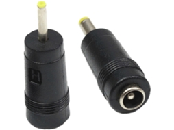 Adaptador Dc Fêmea 5,5×2,1 Para Macho 2,5×0,7 Mm