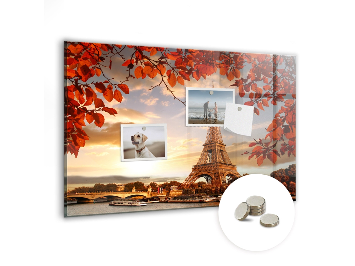 Quadro Magnético De Parede Torre Eiffel Para O Escritório Espelharte (60x40 Cm)