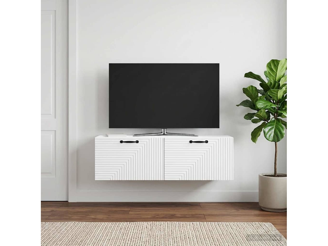 Vidaxl Gabinete de Tv de Parede Branco 98 X 31 X 30 Cm