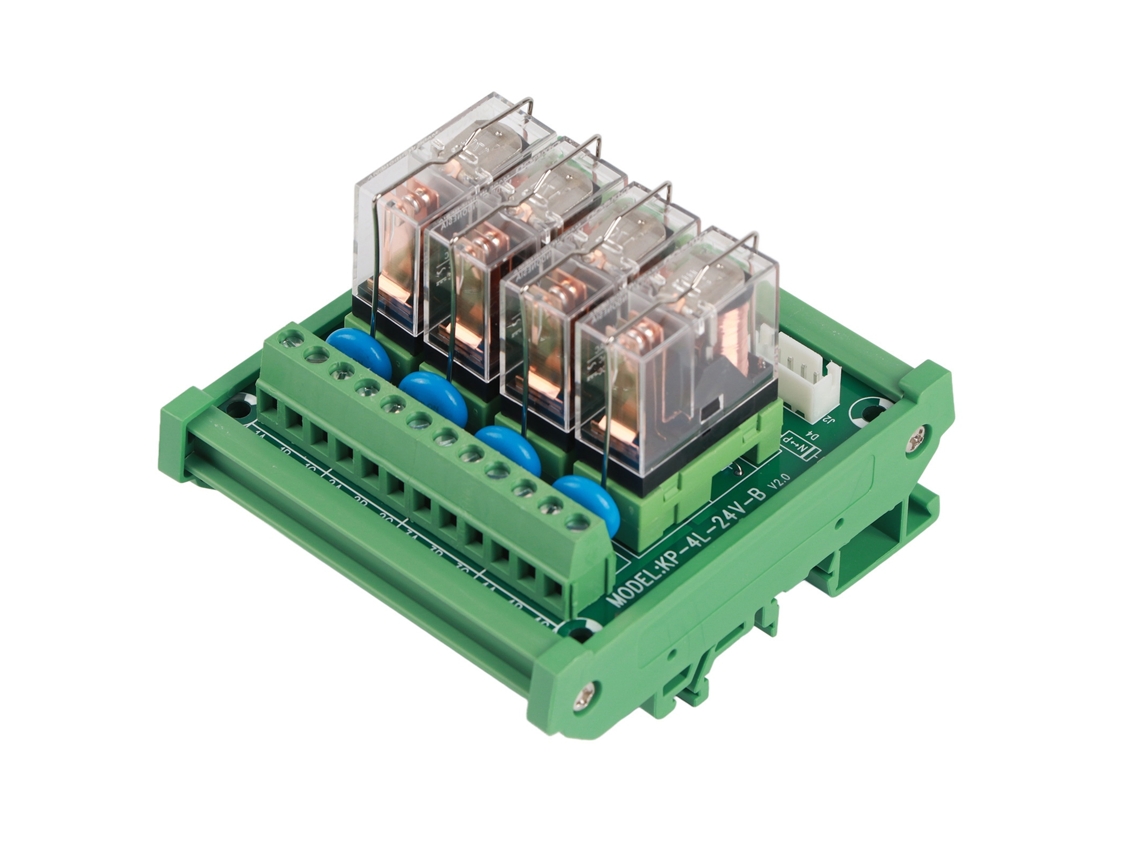 Módulo Interface Relé 4 Canais 12v 16a Din Rail