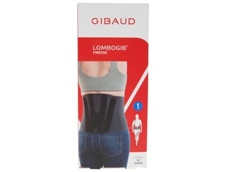 Cueca GIBAUD Lombogib Cinto Lombar Preto 21 Cm Tamanho: Tamanho 1