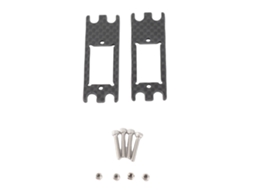 Placa Adaptadora De Servo De Fibra De Carbono Leve Preta Para Carro Rc Vp Vs4 10 Vs4 10 Pro 2 Pcs