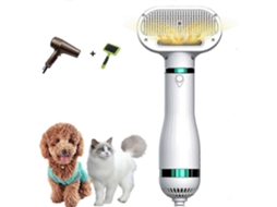 Secador de Pelos para Cães 2025, Modelo 2 em 1, com Escova Integrada, Remoção de Pelos com um Clique e Temperatura Ajustável. TAISHENGDA